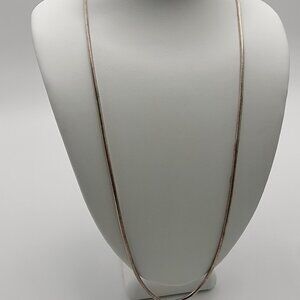 999 Silver USA 18" Snake Chain Necklace 8.09g with Lobster Clasp